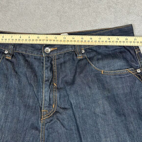 Vintage Rocawear Jeans Mens 42x32 Blue Rap Straight Baggy Wide Skater Street Y2K - Picture 12 of 16